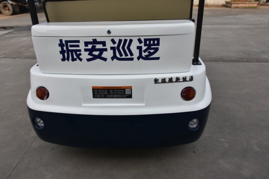 4 Seater Police Electric Security Patrol Vehicles 48V 4KW DC System
