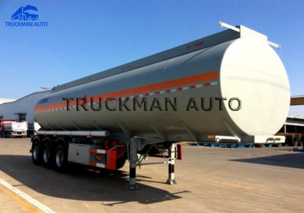 Buy cheap 40-50 Cbm Oil Tank Trailer Carbon Steel Or Aluminum Tank Body Material from wholesalers