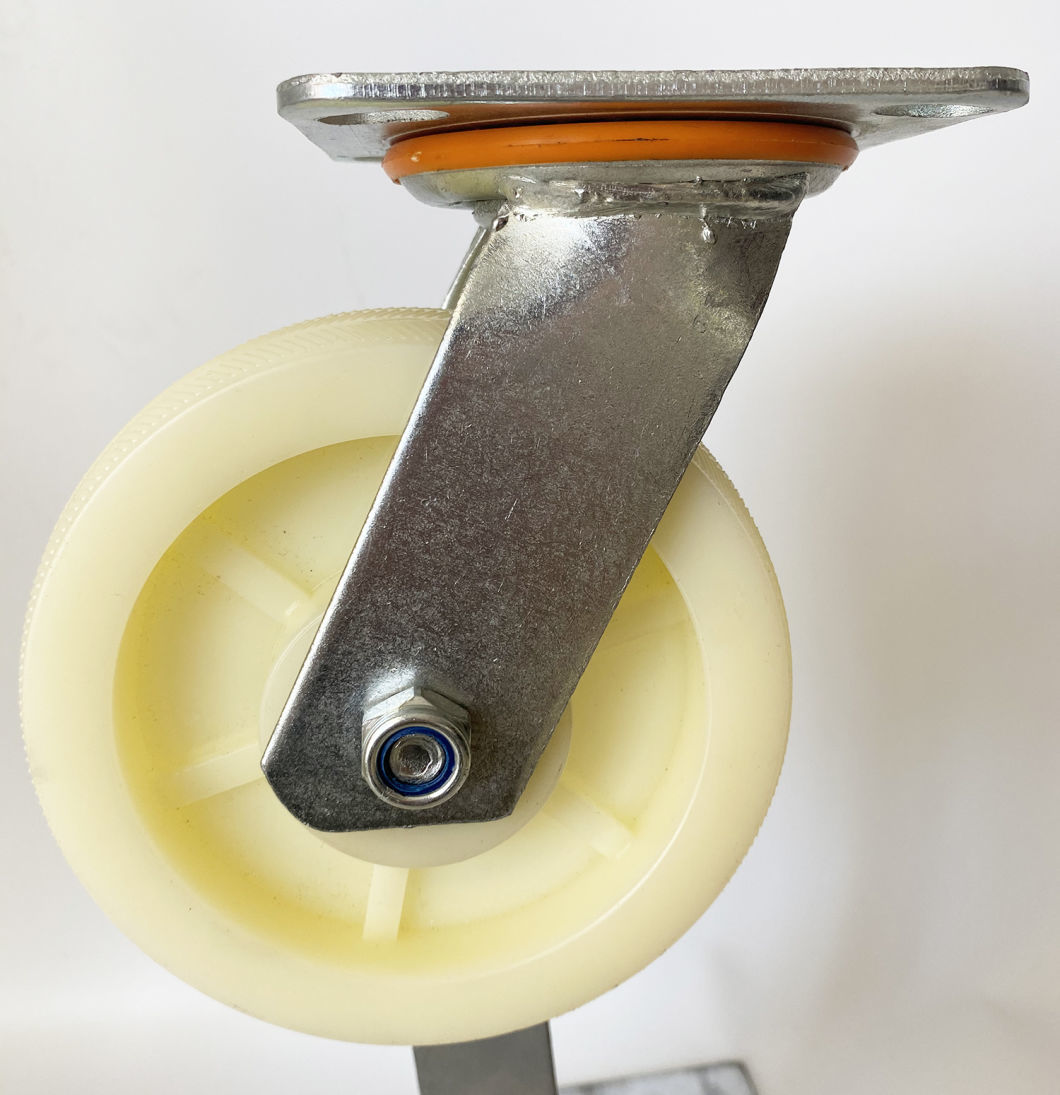 High Quality 4-8 Inch Heavy Duty Plat Nylon Castor