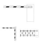 LPR Solution Parking Barrier Gate With 24V DC Brushless Motor