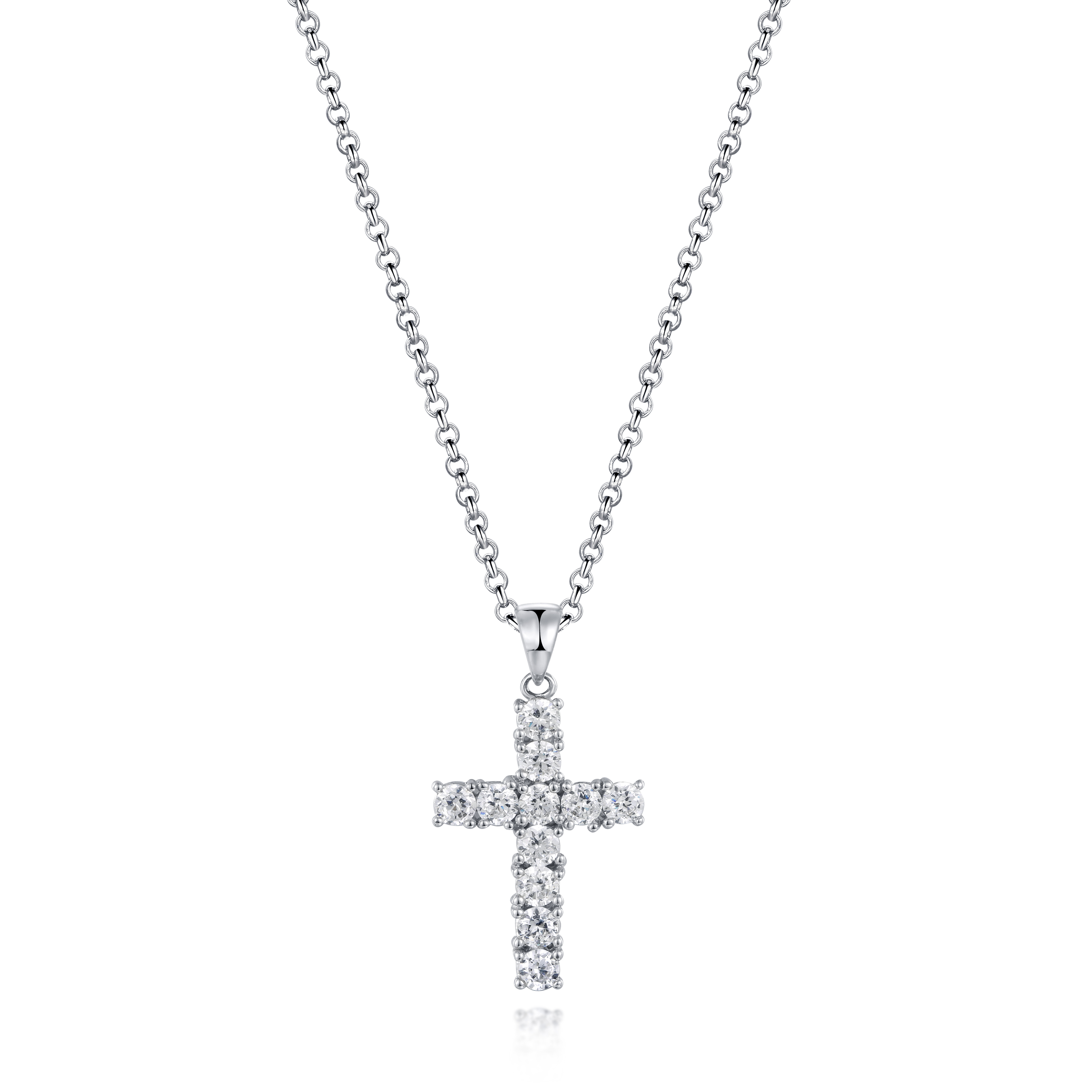 Patrick Star Customized Pendant Cubic Zircon Silver CZ Patrick Star Pendant Beaded Necklace