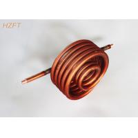 Buy cheap Heat Exchanging Copper / Cupronickel Water Heating Coil 0.75MM Fin Thickness for product