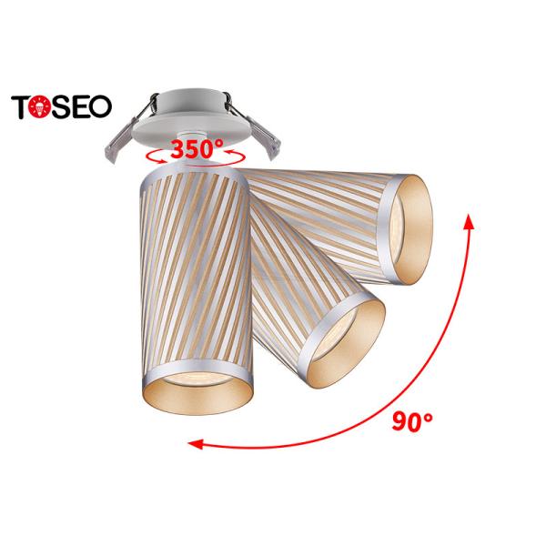 Buy cheap Golden Pure Aluminium Ceiling Lights , Surface Mounted LED Gu10 Downlight from wholesalers