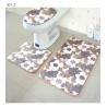 Buy cheap Waterproof Polyester 3pc Bathroom Rug Set Toilet Lid Covers from wholesalers