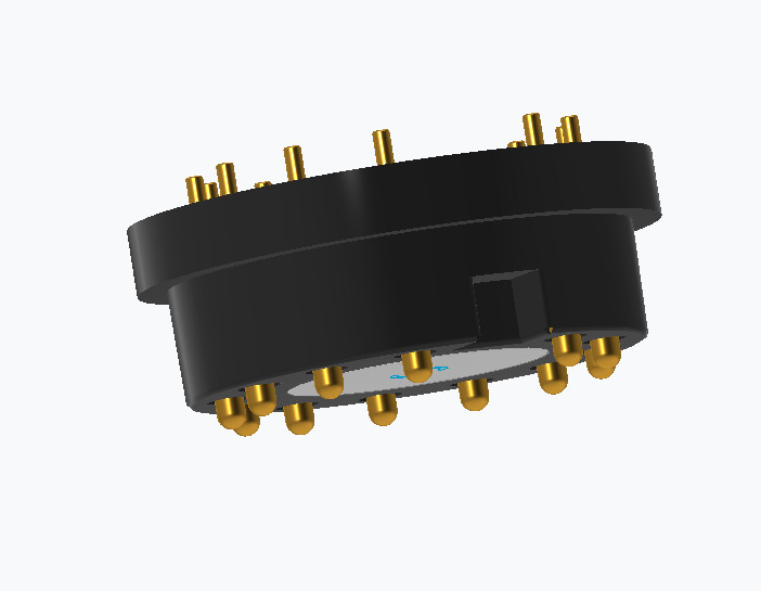 Customized Pogo Pin Magnetic Connector 12 Pin Male And Female Magnetic Connector Round