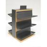 Buy cheap Three Layers Metal Display Fixtures Wood And Metal Display Shelves Anti Rust from wholesalers
