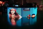 Slim Fixed Installation 360 Curved Led Display Adervertising Panel For Concert