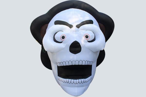 Horrific Portable Inflatable Devil Skeleton Head Giant Skull Halloween Party