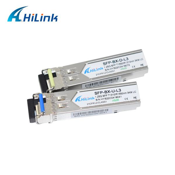 Buy cheap 1000BASE WDM 1310/1550nm 3KM LC/SC BIDI SFP Transceiver DOM from wholesalers