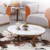 Buy cheap Coffee Table, Side Table, Sintered Table Top, Nature Marble, Man Made Marble Table Top, Black Powder Coated Metal Legs from wholesalers