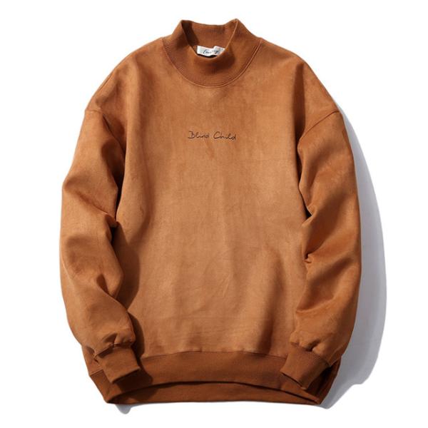 Buy cheap 100% cotton Graphic Print Suede Plain Crew Neck Sweatshirt from wholesalers