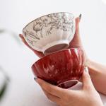 Under Glazed Ceramic Dinnerware Sets Christmas Gift Porcelain Plates For 6