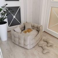 Buy cheap Large Brown Luxury Orthopedic Dog Sofa Beds Non Toxic Moth Proof Dog Mattress product