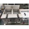Buy cheap Commercial Electric 18L Double Tanks Chip Deep Fryers with Oil Drain Valve from wholesalers