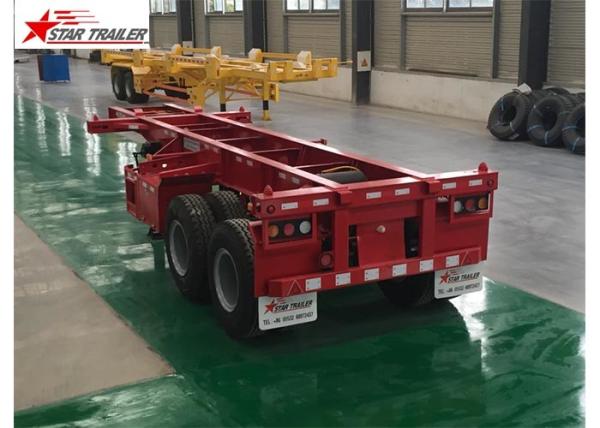 Buy cheap Extra Durability Flatbed Semi Trailer , 40ton 40 Ft Flatbed Trailer from wholesalers