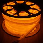 DC12V slim round PVC tube neon light 16mm 360 degree orange led neon flex