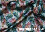 Warp Knitted Swimwear Nylon Fabric , Semi Dull Custom Printed Swimwear Fabric