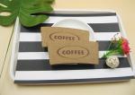 16 / 20oz Hot Coffee Paper Cup Sleeves odorless With Logo FSC Certification