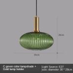 Modern Pendant Lights Gray Glass Led Nordic Restaurant Hanging Lighting(WH-GP-42