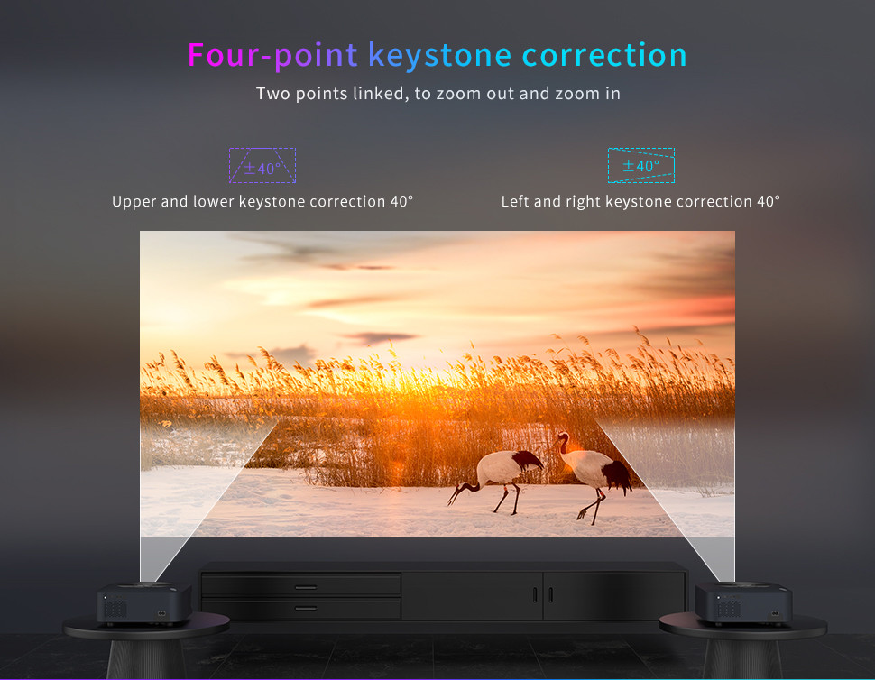 Full Hd Cinema 1080p Movie Android 9 Smart Led Lcd 4k Projector 400 ANSI Lumens