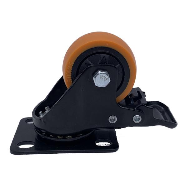 Buy cheap Dual Locking Swivel Plate Polyurethane Caster Wheels 2 Inch from wholesalers