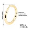 Buy cheap Fashion Gold Color Hoop Earrings Hypoallergenic High Polished Dangle Drop Minimalist Hoops Earrings for Women Girls from wholesalers