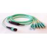Buy cheap Trunk Harness MPO OM3 LC Fan Out Fiber Optic Patch Cord from wholesalers