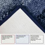 Shaggy Tufted 1.5 Inches Non Slip Bathroom Carpet Machine Washable