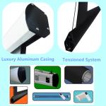 Wall Ceiling 3D Tab Tensioned Motorised Projection Screens 120" For Home Cinema