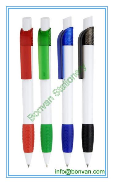 Buy cheap blank printed retractable plastic ball pen, nice plastic promotional pen from wholesalers