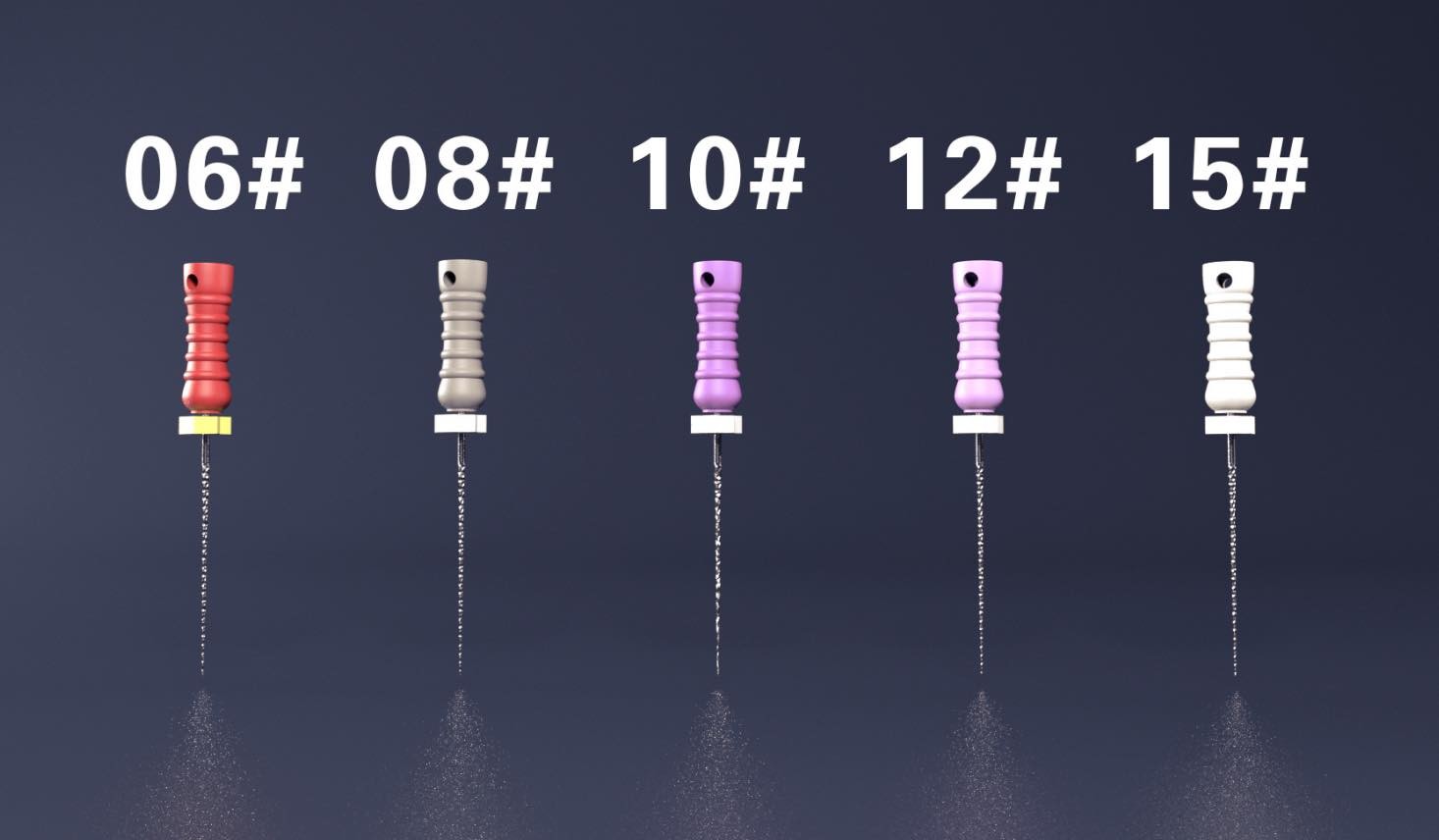 Dental Stainless Steel Super C File 6pcs/ Pack Hand Files For Endodontics