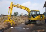 Buy cheap Hydraulic Log Grapple For Excavator , 360 Degree Rotating Wood / Stone Grapple from wholesalers