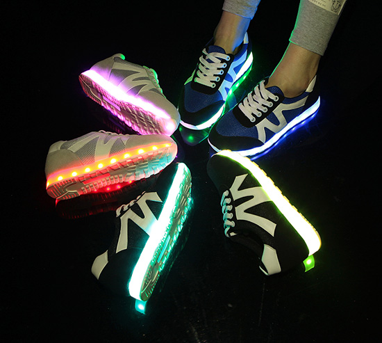 Shoes With Led Flashing Light,color flashing led shoes