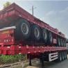 Buy cheap New And Used Tri-axle 40 Foot Flatbed Semi Trailer For Sale , Flat Bed Semi Trailer For Sale Factory Customization from wholesalers