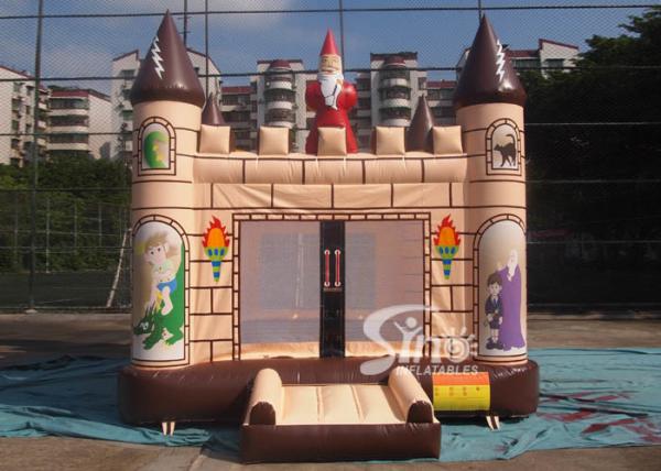 Buy cheap 4x4m outdoor kids party Edinburgh inflatable bouncy castle made of 610g/m2 pvc tarpaulin from wholesalers