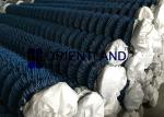 Plastic Coated Chain Link Fence Roll , Garden Cyclone Wire Fence 2"×2" Hole Size