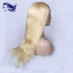 Straight Blonde Full Lace Wigs Human Hair , Full Lace Wigs Virgin Hair