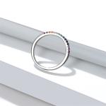 21.1mm 1.2g Sterling Silver Jewelry Rings ODM Lead Free Rainbow Color Ring
