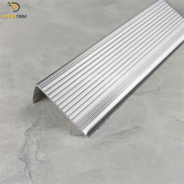 Buy cheap Stone Tile Trim Beading White Stripe Anti-Slip Aluminium Floor Edge Trim from wholesalers