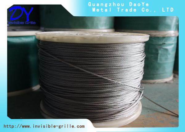 Buy cheap 2mm 304 / 316 Welding Stainless Steel Wire Rope For DY Invisible Grilles from wholesalers