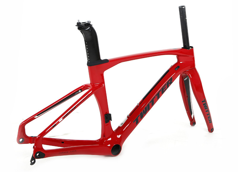 Height 36cm Carbon Road Bike Frame High Modulus T800 Carbon Fiber