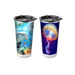 Food Grade 3D Lenticular Printing Service Plastic Kids Drinking Cup
