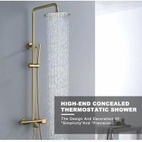 Buy cheap Gold Exposed 40degree Bath Shower Faucet Set With Hand Shower product