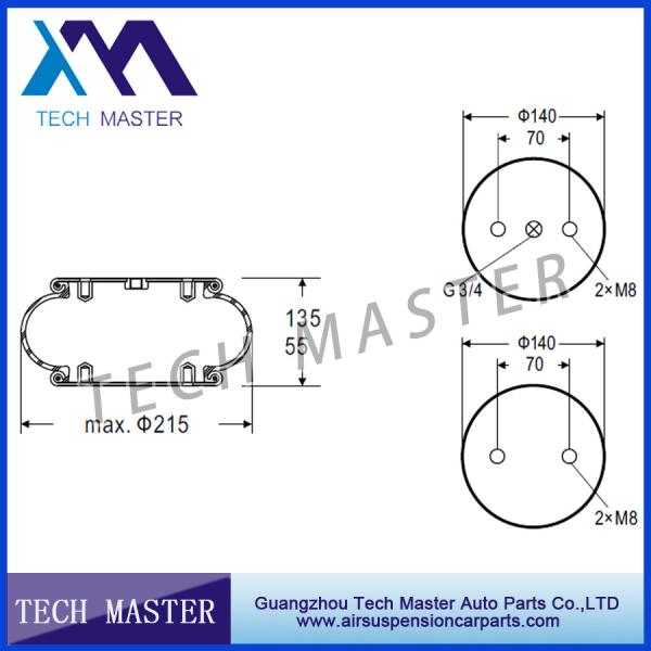 Buy cheap Car part air spring single convoluted industrial for goodyear truck air bellows spring FS120-9 from wholesalers