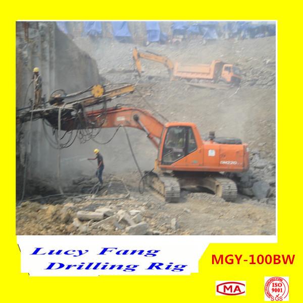 China Hot Multifunction MGY-100BW Excavator Mounted soil and rock anchor DTH