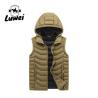 Buy cheap Custom Embroidered Windbreaker Hooded Sleeveless Utility Coat Thickened Men's Gilet Quilted Waistcoat Vest from wholesalers
