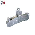 Four Sheaves Combined Fiber Optic Stringing Blocks Rope Pulley Block OPGW