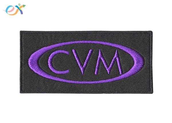 Buy cheap Polyester Background Fabric Embroidered Letter Patch With Merrowed Edge from wholesalers