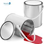 Round 5 Litre Empty Paint Tins Industry Paint Container 1.3 Gallon Tin Buckets