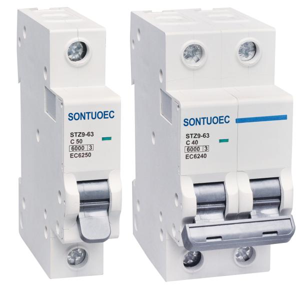 STEZ9 Series Miniature Breaker 1 Pole IEC 60898 Standard For Protecting circuit